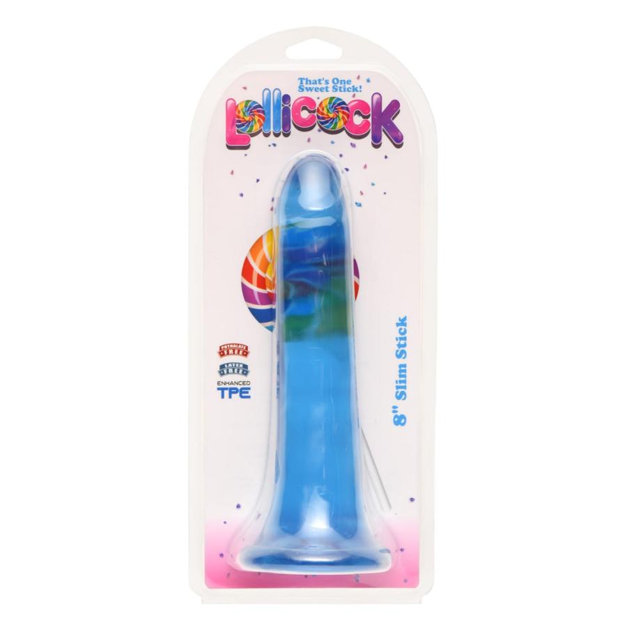 8" Slim Stick - Berry Ice Dildo